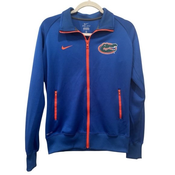 Florida Gators Nike Dri-Fit Full Zip Jacket Blue Orange SEC Football Ladies Sz M - Picture 1 of 8
